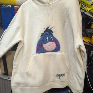 Disney Cream Hoodie with Eeyore Design